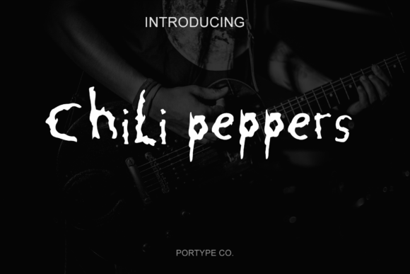 Chili Peppers: A Playful Display Font for Music-Themed Branding