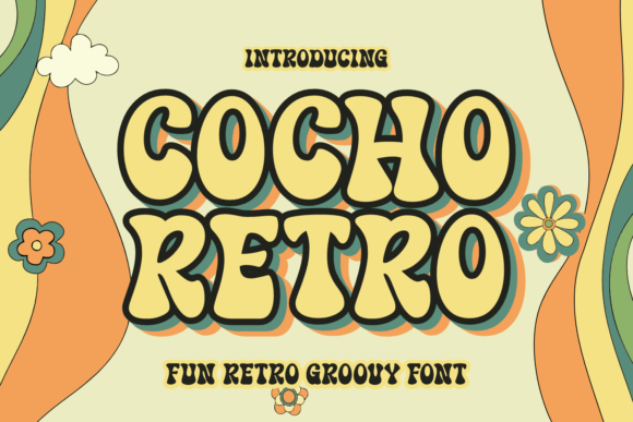 Cocho Retro: The Groovy Display Typeface for Bold Branding