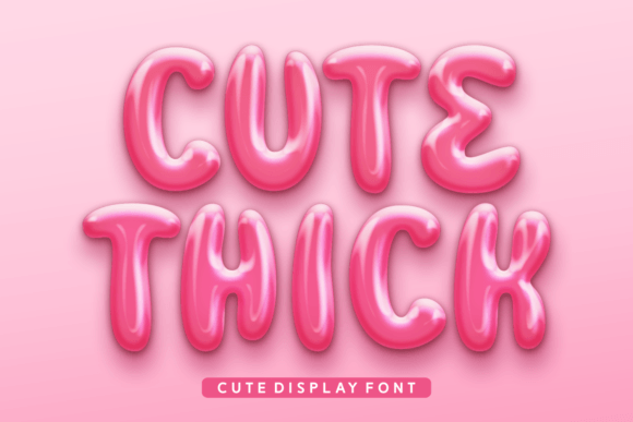 Cute Thick: The Playful Display Font for Editorial Design