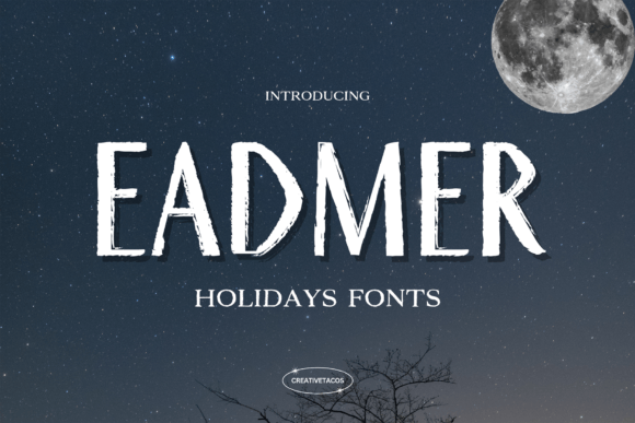 Eadmer: A Modern Display Font for Holiday Editorial Design
