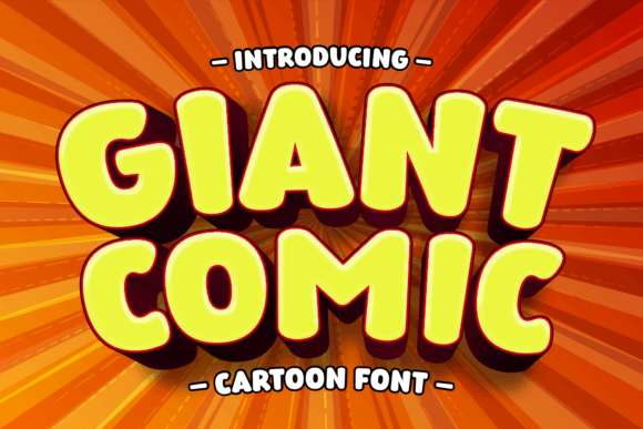 Giant Comic: The Fun Display Font for Memorable Branding