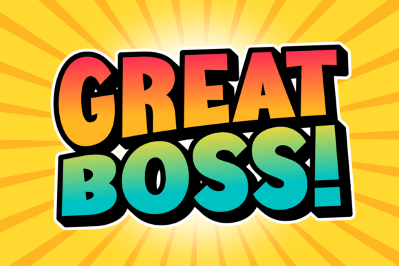 Great Boss: The Cartoon Display Font for Memorable Branding