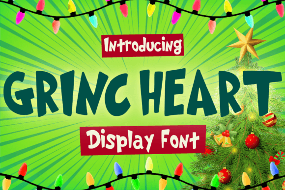 Grincheart: The Playful Display Typeface for Festive Web Design
