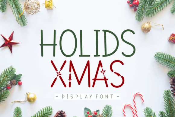 Holids Xmas: A Festive Display Font for Holiday Branding