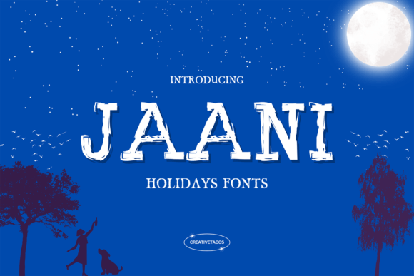 Jaani: The Elegant Display Font for Holiday Branding