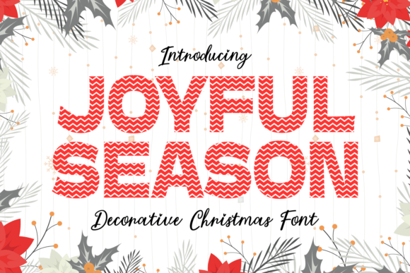 Joyful Season: A Festive Display Font for Holiday Web Design