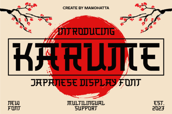 Karume: A Beautiful Display Font for Handmade Branding