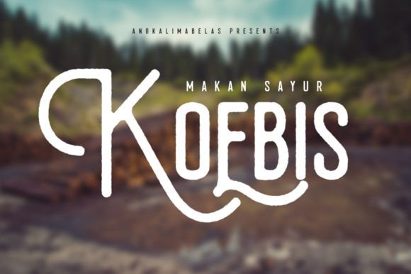 Koebis Typeface Handrawn Type for Modern Brand Visuals