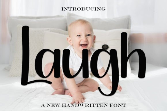Laugh: A Handwritten Display Font for Editorial Design