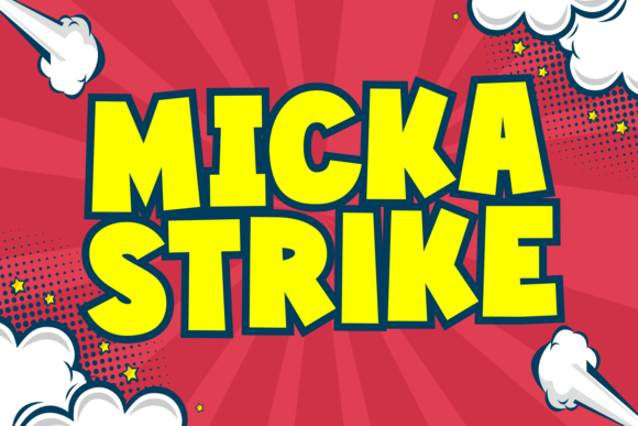 Micka Strike: The Cheerful Display Font for Editorial Design