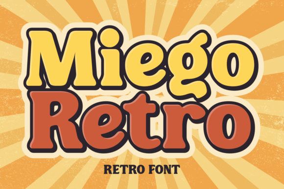 Miego Retro: A Thick Display Font for Bold Web Design