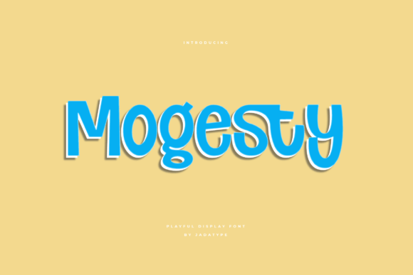 Mogesty: A Playful Display Font for Modern Editorial Design