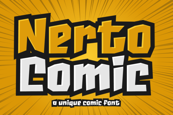 Nerto Comic: The Ultimate Display Typeface for Viral Campaigns