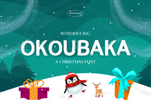 Okoubaka: A Festive Display Font for Holiday Branding