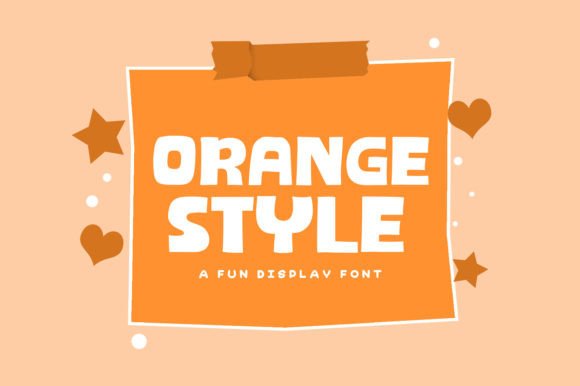 Orange Style: A Vibrant Typeface for Creative Branding Projects