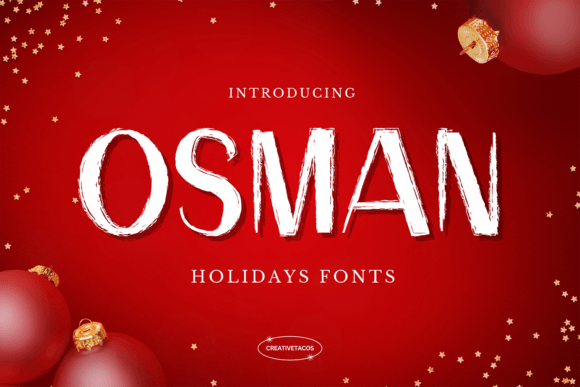 Osman: The Bold Display Typeface for Holiday Campaigns
