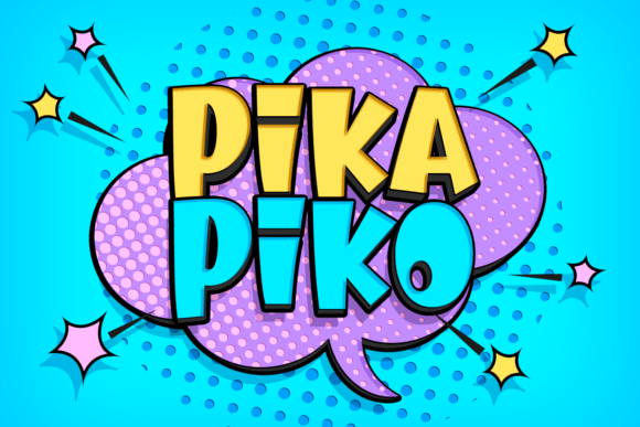 Pika Piko: The Perfect Cartoon Display Font for Creative Shops