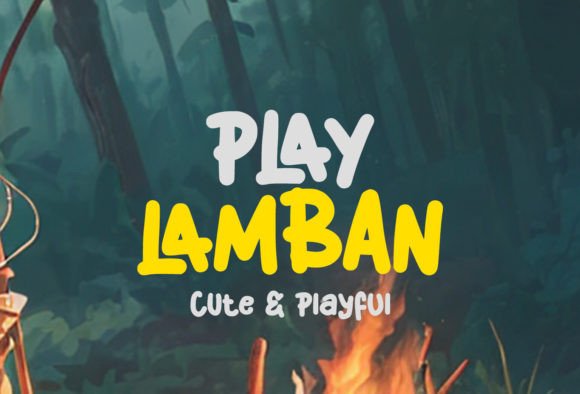 Play Lamban: A Whimsical Display Font for Playful Branding