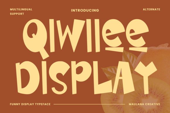 Qiwiiee: The Bold Display Typeface for High-Impact Campaigns