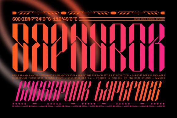 Sephyrok: The Cyberpunk Display Font for Modern Digital Brands