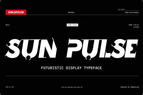 Sun Pulse: The Futuristic Display Font for Bold Designs