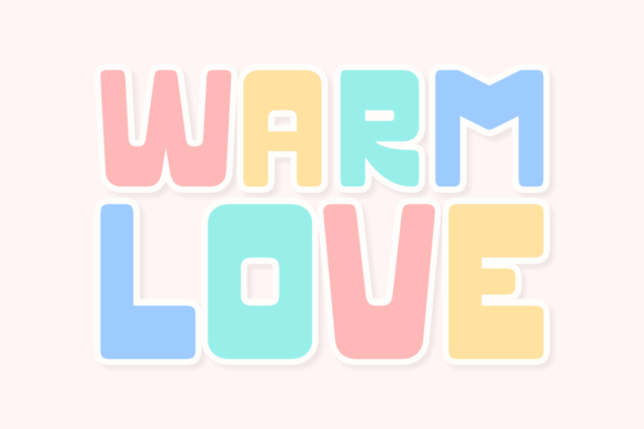 Warm Love: A Lively Display Font for Handmade Products