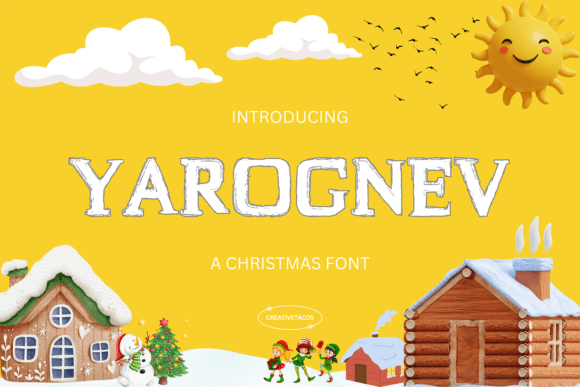 Yarognev: The Premium Display Font for Holiday Campaigns