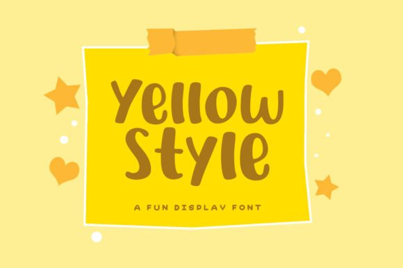 Yellow Style: A Vibrant Display Typeface for Modern Web Design