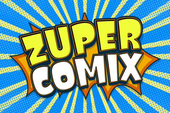 Zuper Comix: The Playful Display Typeface for Modern Editorial Design